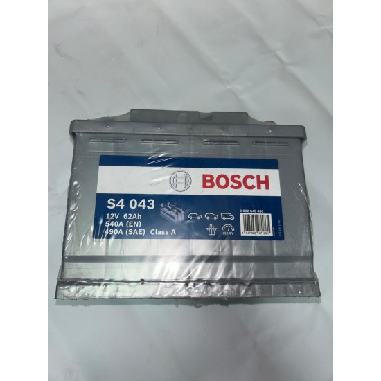 BOSCH AKÜ 12V 62Ah 540A - ÜRETİM YILI 2024