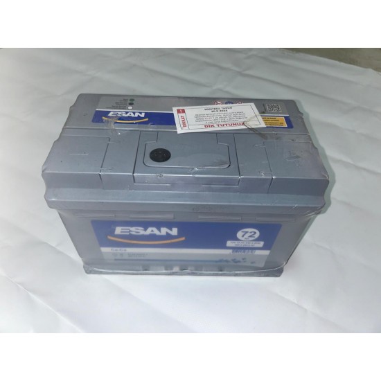 ESAN AKÜ 12V 72Ah 640A - ÜRETİM YILI 2024